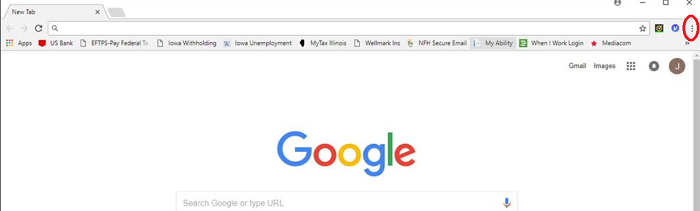 three dots in google chrome