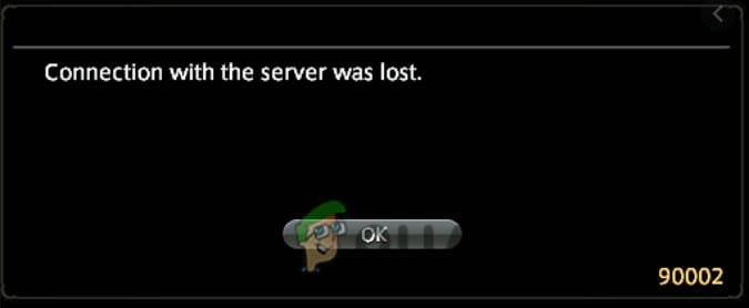 error 90002 - connection was lost