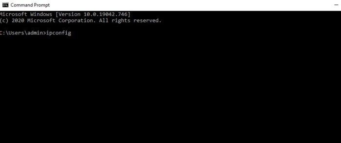 open command prompt