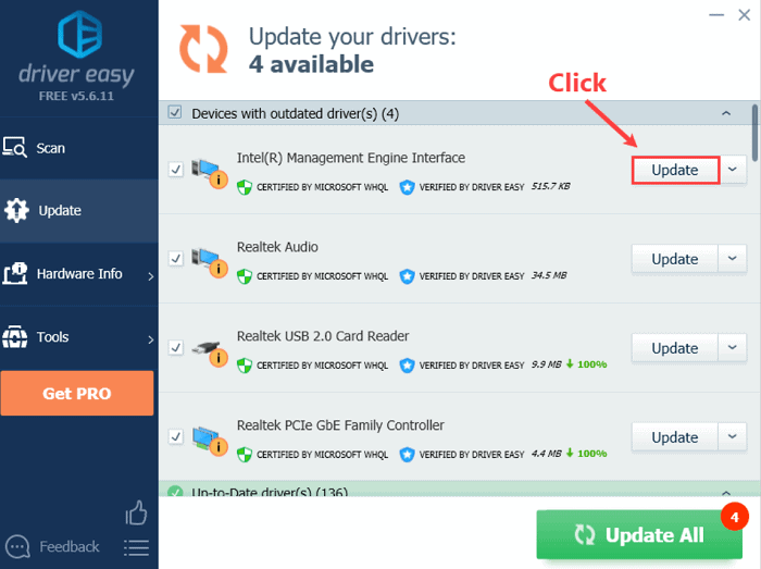 check if your drivers are updated