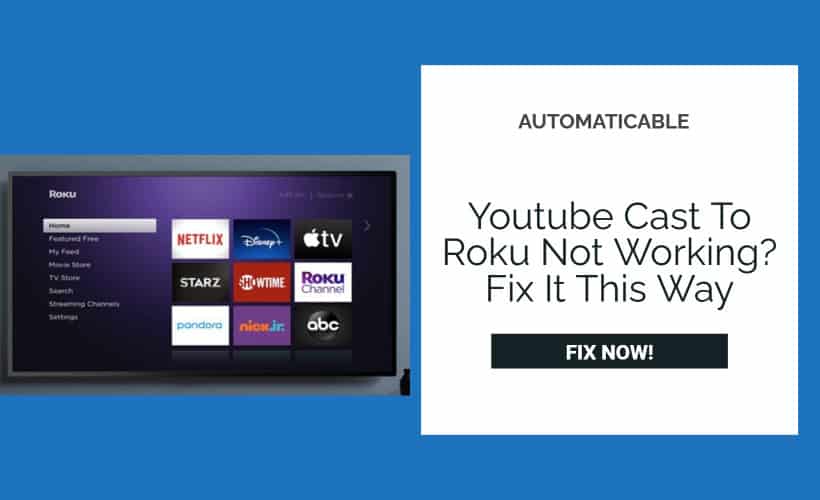 youtube cast to roku not working