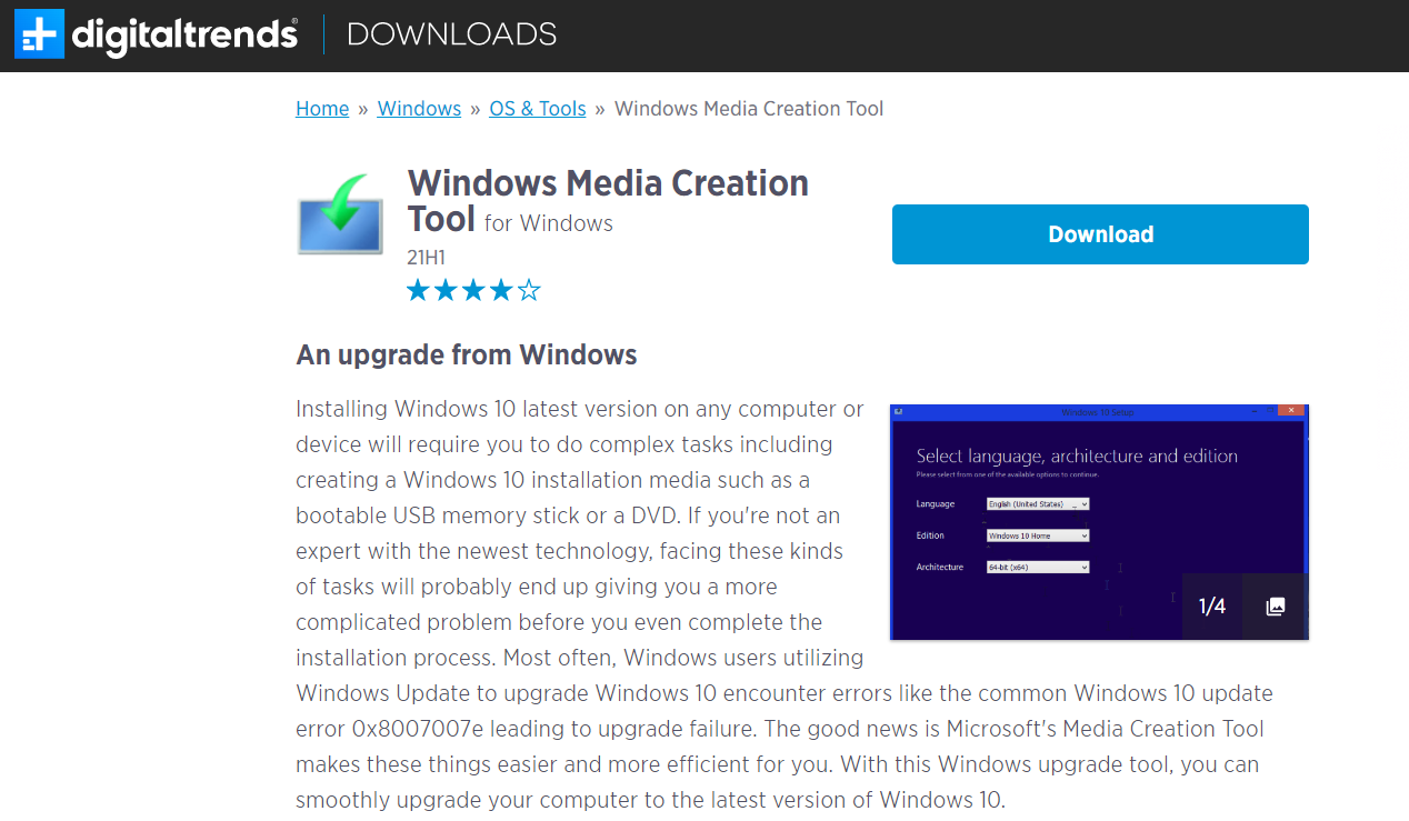 windows media creation tool